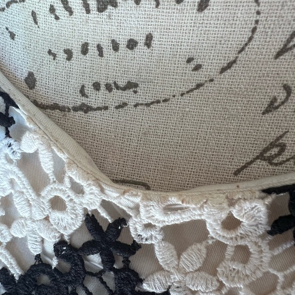 Talbots Chevron-herringbone Graphic Ivory Casual Dress size 8. - Picture 5 of 16